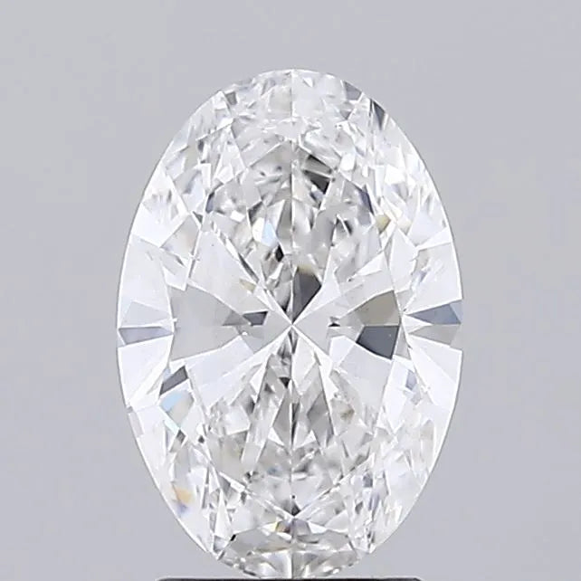 2.00ct Oval Lab Grown Diamond (Colour F, Clarity VS2, IGI Certified)