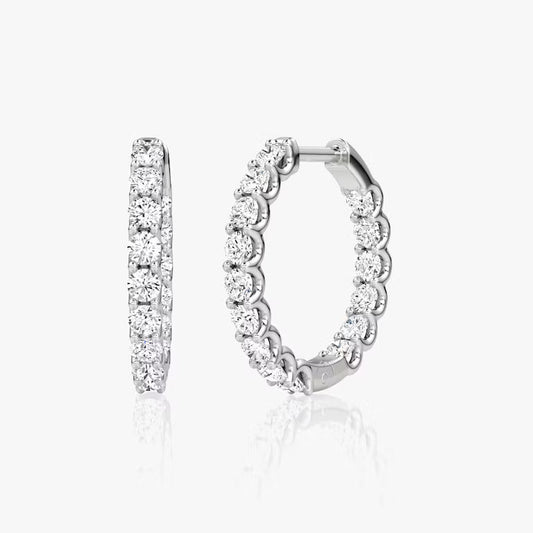 Diamond Eternity Hoops