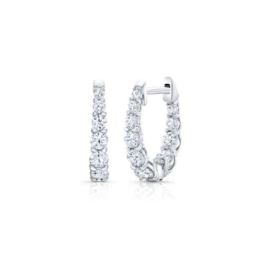 Graduated Diamond Earrings