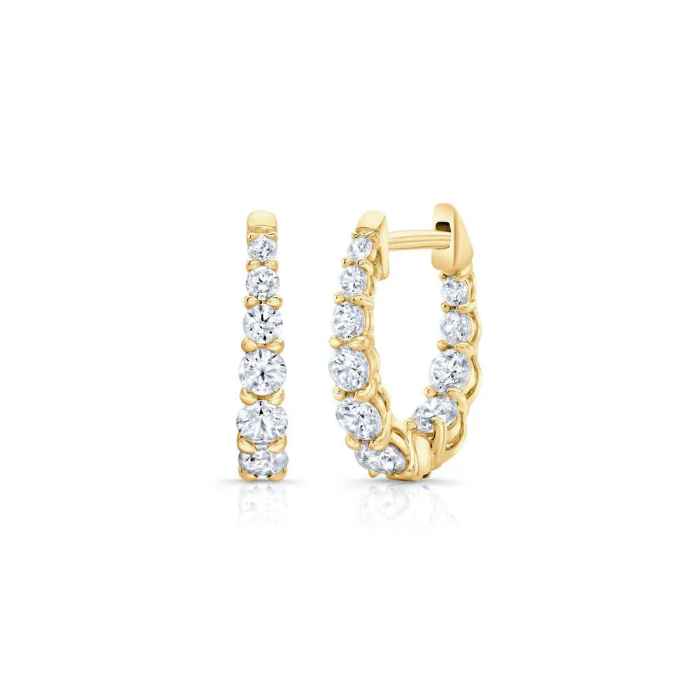 Graduated Diamond Earrings