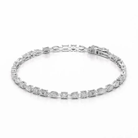 Multi Shape Tennis Bracelet