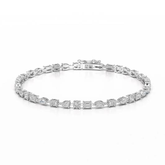 Multi Shape Tennis Bracelet