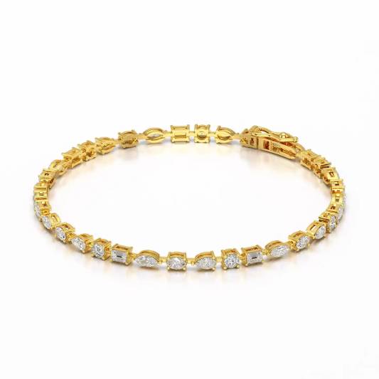 Multi Shape Tennis Bracelet