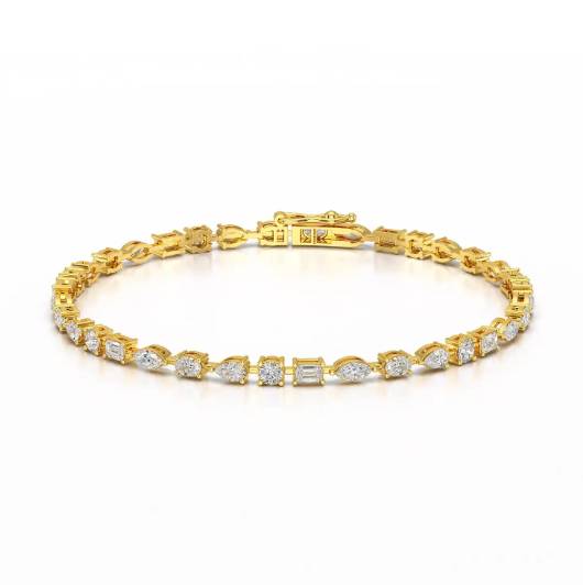 Multi Shape Tennis Bracelet