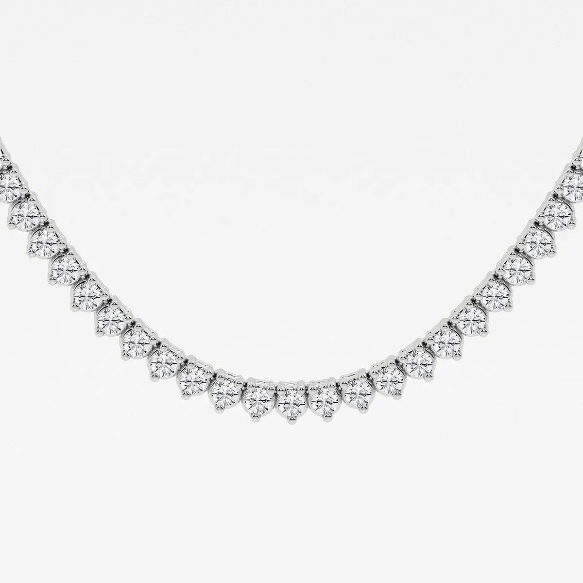 The Luxe 3-Prong Tennis Necklace