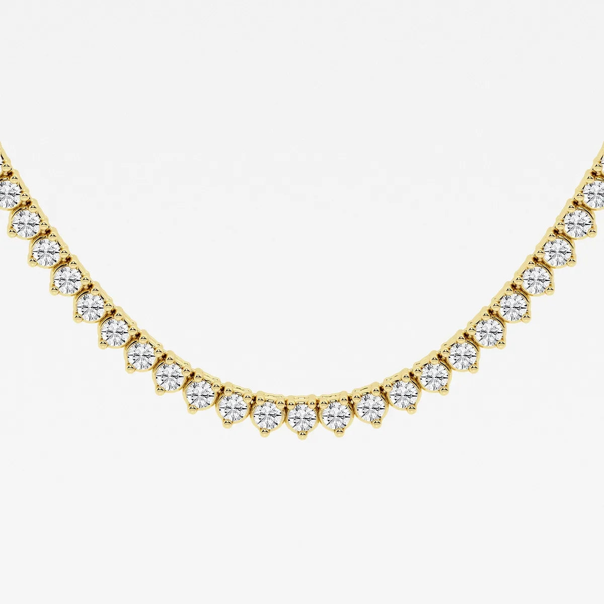 The Luxe 3-Prong Tennis Necklace