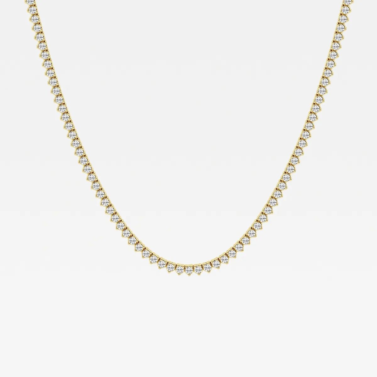 The Luxe 3-Prong Tennis Necklace