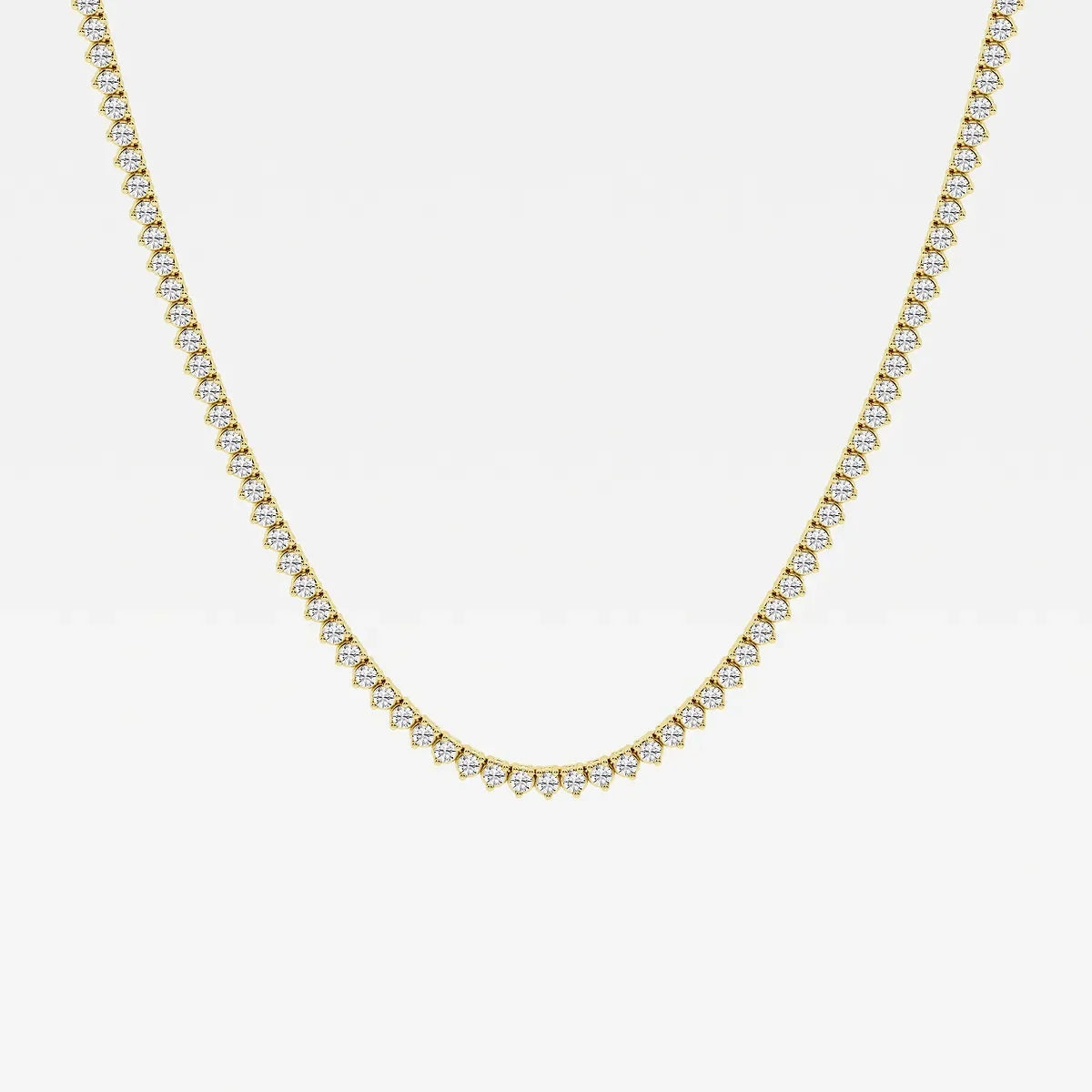 The Luxe 3-Prong Tennis Necklace