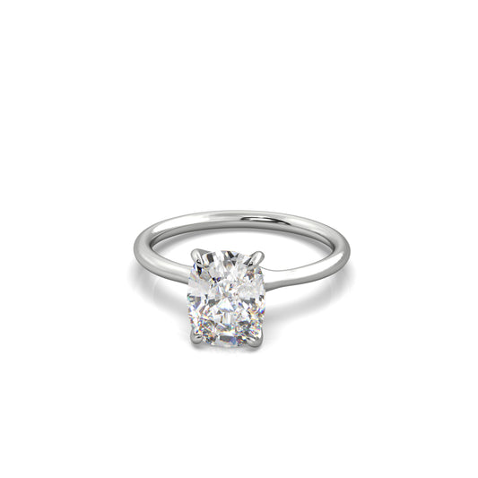 Nora Cushion Diamond Engagement Ring Platinum - Bellisimo