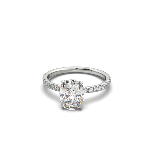 Sophie Cushion Diamond Engagement Ring Platinum - Bellisimo