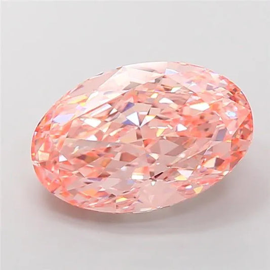 10.09ct Oval Lab Grown Diamond (Colour Fancy Vivid Pink, Clarity VVS2, IGI Certified)
