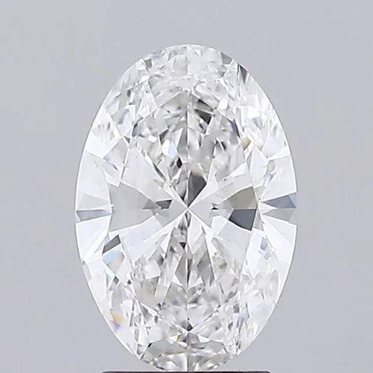 2.00ct Oval Lab Grown Diamond (Colour F, Clarity VS2, IGI Certified)