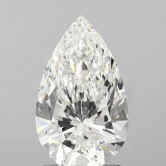 2.03ct Pear Lab Grown Diamond (Colour F, Clarity VS2, IGI Certified)