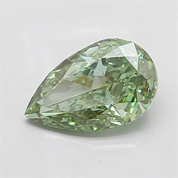 2.03ct Pear Lab Grown Diamond (Colour Fancy Vivid Green, Clarity VS1, IGI Certified)
