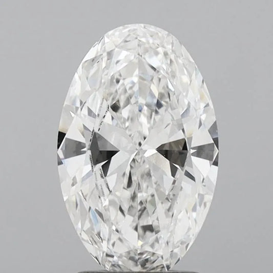 2.00ct Oval Lab Grown Diamond (Colour E, Clarity VVS2, IGI Certified)