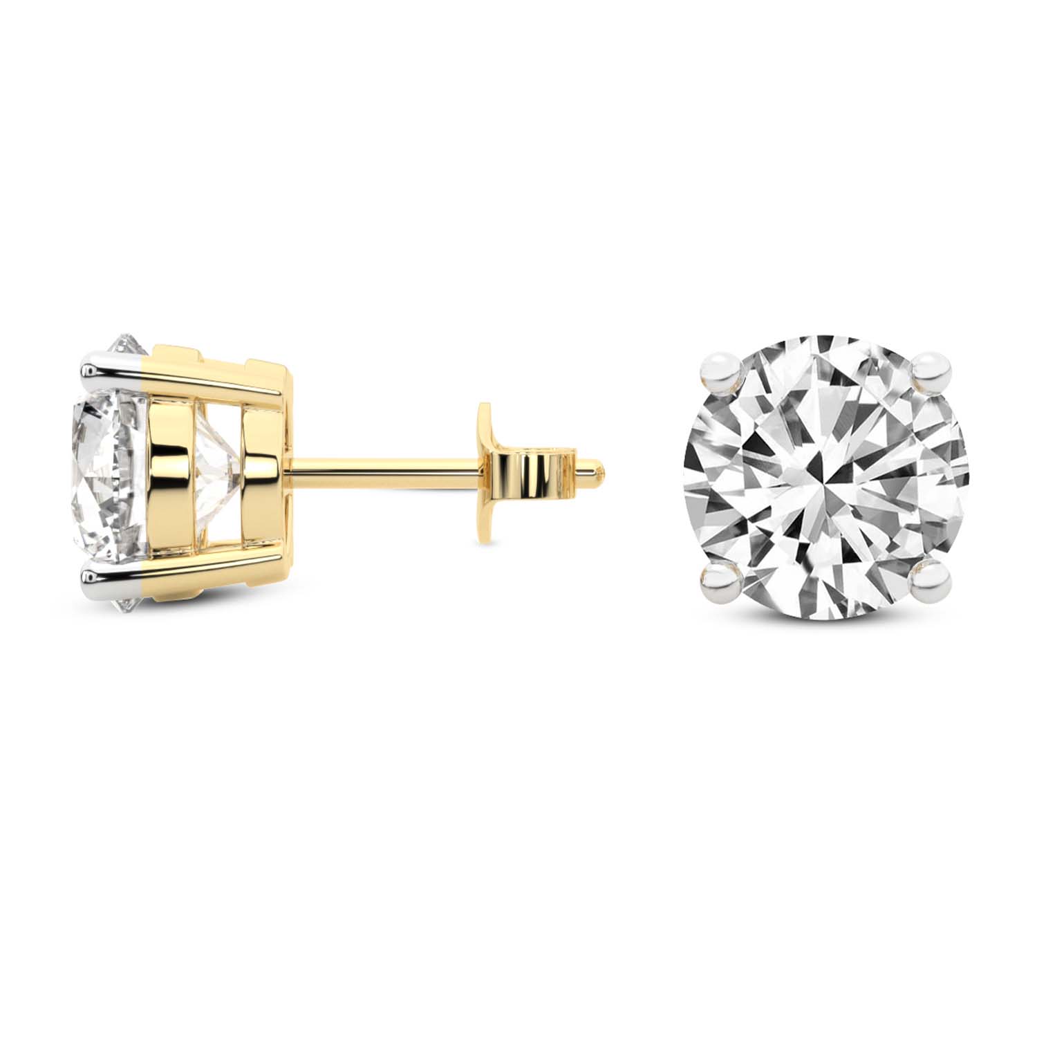 5 Carat White Gold Marquise Studs