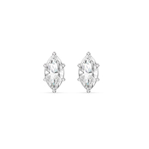 1 Carat White Gold Marquise Studs