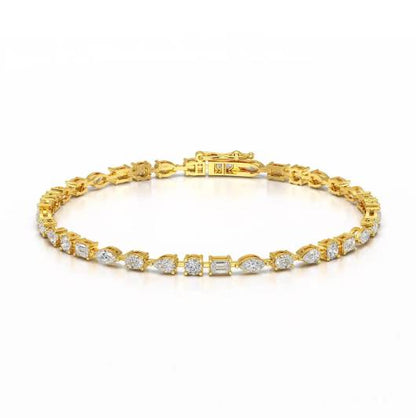 Multi Shape Tennis Bracelet