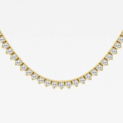 The Luxe 3-Prong Tennis Necklace