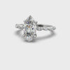 Ariana Emerald Diamond Engagement Ring Platinum