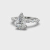 Ariana Pear Diamond Engagement Ring Platinum