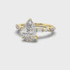 Celine Pear Diamond Engagement Ring Yellow Gold 18k