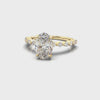 Aleena Oval Diamond Engagement Ring Yellow Gold 18k