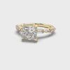 Celine Princess Diamond Engagement Ring Yellow Gold 18k