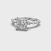 Ariana Princess Diamond Engagement Ring Platinum 