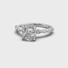 Ariana Cushion Diamond Engagement Ring Platinum